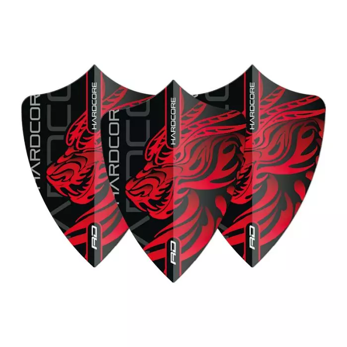 Red Dragon Flight - Hardcore Jonny Clayton Dragon Red - Freestyle 100 Micron